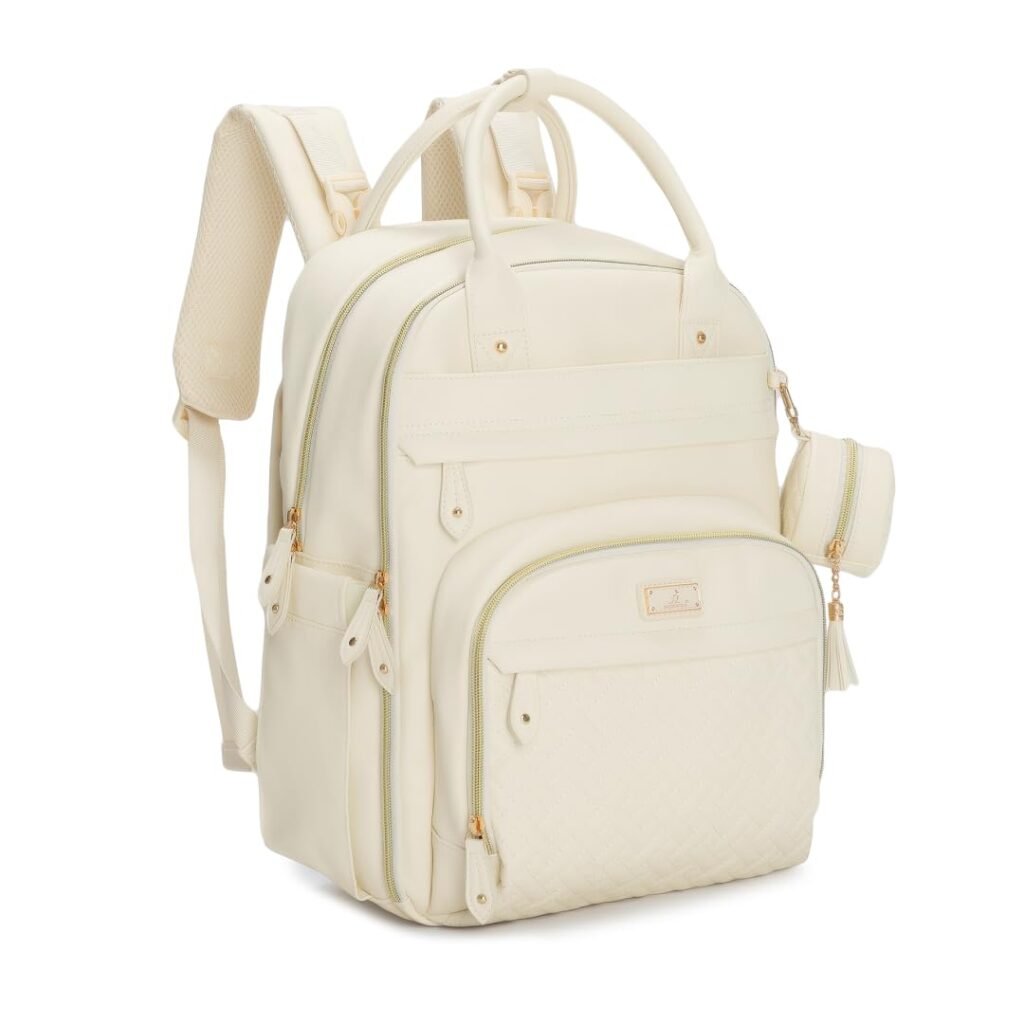 BabbleRoo Leather Diaper Bag