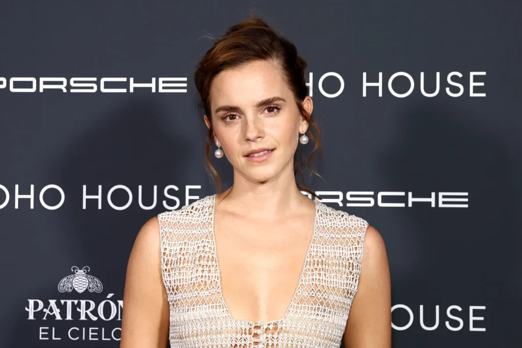 Emma Watson Fashion Hike in Bikini and Crochet Dress