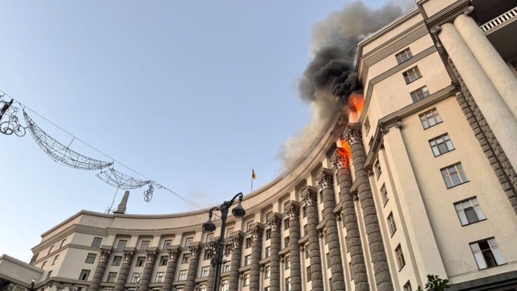 Russia Ukraine Drone Attack Hits Government Buildings